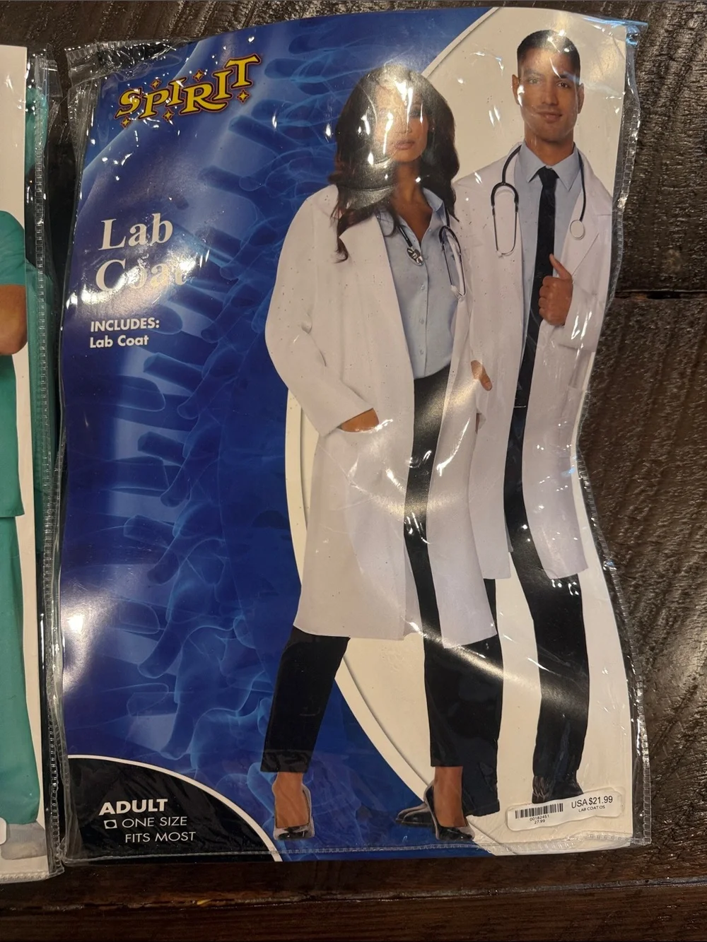 Spirit ER Surgeon Scrubs Costume - Teal Green- never worn!